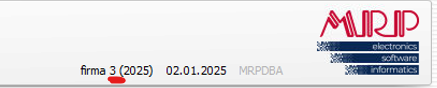 Číslo firmy v MRP K/S